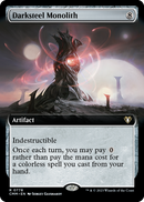 Darksteel Monolith (Extended Art) (CMM-778) [Commander Masters] Foil