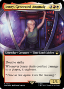 Jenny, Generated Anomaly (Extended Art) (Surge Foil) (WHO-1012) [Doctor Who] Foil