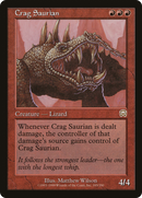 Crag Saurian (MMQ-185) [Mercadian Masques] Foil