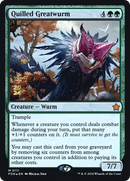 Quilled Greatwurm (PRE-111) [Foundations Promos] Foil