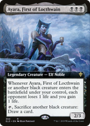 Ayara, First of Locthwain (Extended Art) (ELD-350) [Throne of Eldraine] Foil
