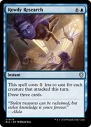 Rowdy Research (BLC-173) [Bloomburrow Commander]
