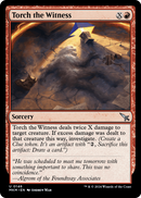 Torch the Witness (a) (MKM-146) [Murders at Karlov Manor] Foil