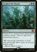 Awaken the Woods (PPBRO-170) [Promo Pack: The Brothers' War Promos] Foil