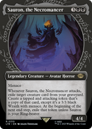 Sauron, the Necromancer (Showcase) (LTR-310) (Borderless) [The Lord of the Rings: Tales of Middle-earth] Foil