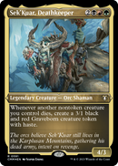 Sek'Kuar, Deathkeeper (Foil Etched) (CMM-591) [Commander Masters] Foil