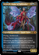 Tegwyll, Duke of Splendor (Display Commander) - Thick Stock (WOC-058) [Wilds of Eldraine Commander] Foil