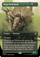 Regal Behemoth (Borderless) (CMM-651) [Commander Masters] Foil
