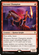 Fervent Champion (PPELD-124P) [Promo Pack: Throne of Eldraine Promos] Foil