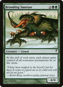 Brooding Saurian (CSP-106) [Coldsnap] Foil