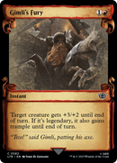 Gimli's Fury (Showcase Scrolls) (LTR-582) [The Lord of the Rings: Tales of Middle-earth] Foil