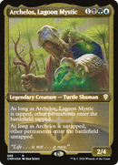 Archelos, Lagoon Mystic (Foil Etched) (CMR-588) [Commander Legends] Etched Foil
