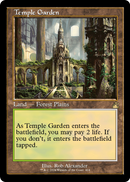 Temple Garden (Retro Frame) (RVR-414) [Ravnica Remastered] Foil