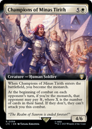 Champions of Minas Tirith (Extended Art) (LTC-094) [Tales of Middle-earth Commander] Foil