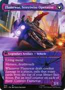 Flamewar, Brash Veteran (Shattered Glass) (BOT-024) (Borderless) [Transformers] Foil