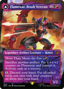 Flamewar, Brash Veteran (Shattered Glass) (BOT-024) (Borderless) [Transformers] Foil