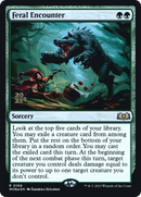 Feral Encounter (PRE-169) [Wilds of Eldraine Promos] Foil