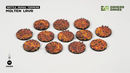GamersGrass Battle Ready Toppers: Molten Lava 25mm