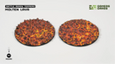 GamersGrass Battle Ready Toppers: Molten Lava 60mm