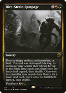 Dire-Strain Rampage (DBL-219) [Innistrad: Double Feature] Foil