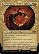 Sauron, the Dark Lord (Showcase) (Surge Foil) (LTR-821) (Borderless) [The Lord of the Rings: Tales of Middle-earth] Foil