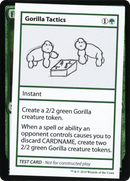 Gorilla Tactics (No PW Symbol) (CMB1-076) [Mystery Booster Playtest Cards 2021]