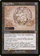 Caged Sun (Schematic) (Serial Numbered) (BRR-072) [The Brothers' War Retro Artifacts] Foil