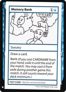Memory Bank (CMB1-027) [Mystery Booster Playtest Cards 2019]