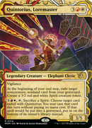 Quintorius, Loremaster (Showcase) (MOM-314) (Borderless) [March of the Machine] Foil