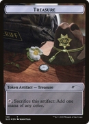 Treasure // Walker (Bicycle Girl) Double-sided Token (SLD-153) [Secret Lair Drop] Foil