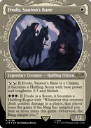 Frodo, Sauron's Bane (Showcase) (Surge Foil) (LTR-796) (Borderless) [The Lord of the Rings: Tales of Middle-earth] Foil