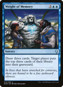Weight of Memory (DOM-074) [Dominaria]