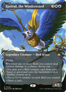 Kastral, the Windcrested (Borderless) (Raised Foil) (BLB-350) (Showcase) [Bloomburrow] Foil