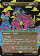Siege Rhino (SLC-2014) (Borderless) [Secret Lair Countdown Kit] Foil