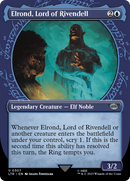Elrond, Lord of Rivendell (Showcase) (LTR-307) (Borderless) [The Lord of the Rings: Tales of Middle-earth] Foil