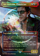 Ian Malcolm, Chaotician (Borderless) (Emblem) (REX-038) [Jurassic World Collection] Foil
