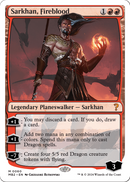 Sarkhan, Fireblood (White Border) (MB2-060) [Mystery Booster 2]