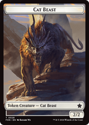 Cat Beast (TFDN-028) [Foundations Tokens] Foil