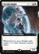 Worthy Knight (Extended Art) (ELD-341) [Throne of Eldraine] Foil