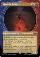 Gandalf the Grey (Showcase) (Surge Foil) (LTR-814) (Borderless) [The Lord of the Rings: Tales of Middle-earth] Foil