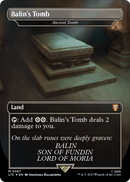 Balin's Tomb - Ancient Tomb (Surge Foil) (LTC-387) (Borderless) [Tales of Middle-earth Commander] Foil