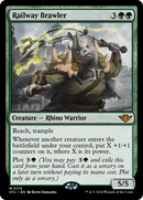 Railway Brawler (PPOTJ-175) [Promo Pack: Outlaws of Thunder Junction Promos] Foil