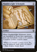 Nimblewright Schematic (CLB-330) [Commander Legends: Battle for Baldur's Gate] Foil
