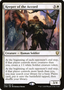 Keeper of the Accord (PPMKM-027) [Promo Pack: Commander Legends Promos] Foil