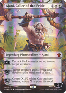 Ajani, Caller of the Pride (Borderless) (Mana Foil) (FDN-417) [Foundations] Foil
