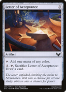 Letter of Acceptance (STX-256) [Strixhaven: School of Mages]