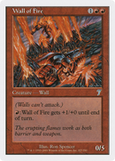 Wall of Fire (7ED-227) [7th Edition] Foil