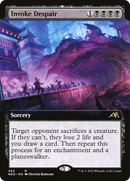 Invoke Despair (Extended Art) (NEO-455) [Kamigawa: Neon Dynasty] Foil