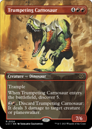Trumpeting Carnosaur (Borderless) (LCI-324) [The Lost Caverns of Ixalan]