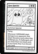 Xyru Specter (CMB1-051) [Mystery Booster Playtest Cards 2021]